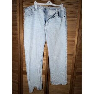 Abercrombie & Fitch The Loose High Rise Jean Light Wash Size 34/18 (Short)